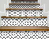 6" X 6" Black and White Prism Peel and Stick Removable Tiles