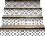6" X 6" Black and White Prism Peel and Stick Removable Tiles