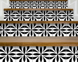 5" X 5" Black and White Colla Peel and Stick Removable Tiles
