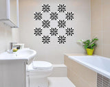 6" X 6" Black and White Colla Peel and Stick Removable Tiles