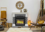 4" X 4" Black and White Roka Peel and Stick Removable Tiles