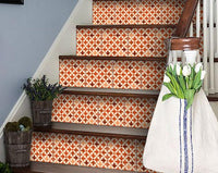 5" X 5" Terra Cotta Tango Peel and Stick Tiles