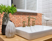 5" X 5" Terra Cotta Tango Peel and Stick Tiles