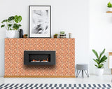 7" X 7" Terra Cotta Tango Peel and Stick Tiles