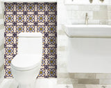 5" X 5" Azul Flora Peel and Stick Removable  Tiles