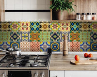 8" X 8" Auguri Mix Peel and Stick Removable  Tiles
