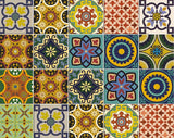 4" X 4" Euro Mosaic Peel and Stick Removable Tiles