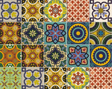 6" X 6" Euro Mosaic Peel and Stick Removable Tiles