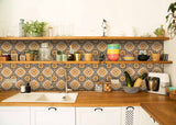 5" X 5" Golden Deco Peel And Stick Removable Tiles
