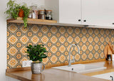 5" X 5" Golden Deco Peel And Stick Removable Tiles