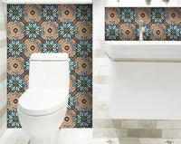 4" X 4" Terra Agra Peel And Stick Removable Tiles