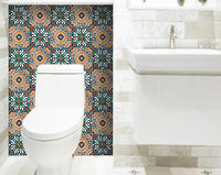 7" X 7" Terra Agra Peel And Stick Removable Tiles