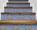 6" X 6" Prima Blue Peel And Stick Removable Tiles