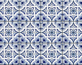 6" X 6" Blue Mia Gia Peel And Stick Removable Tiles
