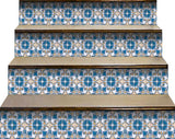 5" X 5" Teal Taupe Sia Removable Peel and Stick Tiles
