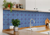 6" X 6" Blue Bali Removable Peel and Stick Tiles
