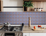 5" X 5" Blue Rust Zio Removable Peel and Stick Tiles