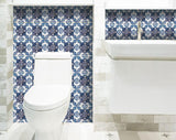 8" X 8" Blue Nelly Removable Peel and Stick Tiles