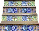 7" X 7" Lima Multi Mosaic Peel and Stick Tiles