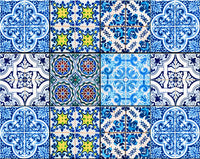 7" X 7" Greta Multi Mosaic Peel and Stick Tiles