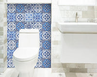 4" X 4" Azul Multi Mosaic Peel And Stick Tiles
