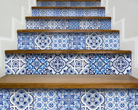 4" X 4" Azul Multi Mosaic Peel And Stick Tiles