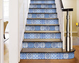 6" X 6" Azul Multi Mosaic Peel and Stick Tiles
