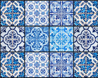 8" X 8" Azul Gianna Peel and Stick Tiles