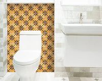 5" X 5" Golden Rio Removable  Peel and Stick Tiles