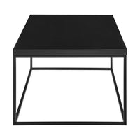 Black on Black High Gloss Square Coffee Table