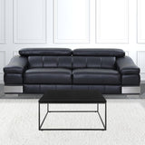 Black on Black High Gloss Square Coffee Table