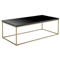 Black on Gold High Gloss Coffee Table