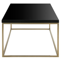 Black on Gold High Gloss Coffee Table