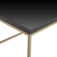 Black on Gold High Gloss Coffee Table