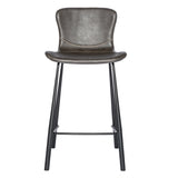 Set of Two Charcoal Counter Stools