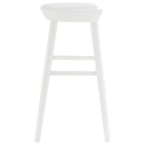 26" White Solid Wood Counter Stool