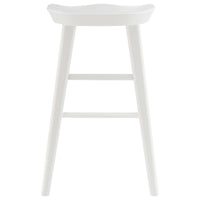 26" White Solid Wood Counter Stool