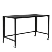 Black Minimalist Metal Folding Table Desk