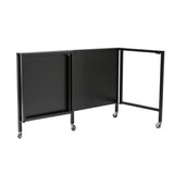 Black Minimalist Metal Folding Table Desk