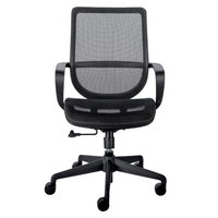 Black Mesh Office Chair with Metal Frame