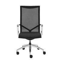 High Back Black Mesh Aluminum Base Office Chair