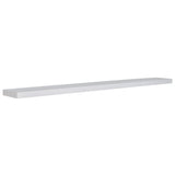 75" White Wooden Floating Shelf