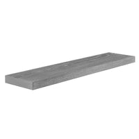 43" Dark Gray Whitewash Wooden Floating Shelf