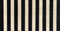 2' x 4' Black and Tan Wide Stripe Washable Floor Mat