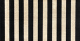 2' x 4' Black and Tan Wide Stripe Washable Floor Mat