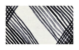 2' x 4' Black and Gray Abstract Arrow Washable Floor Mat