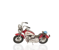 Red Harley Davidson Motorcycle Sculpture