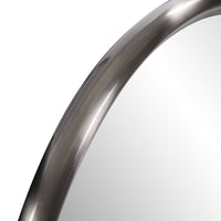 32' Brushed Titanium Round Wall Mirror