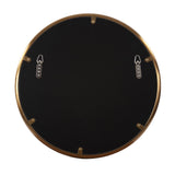 20' Antiqued Brushed Brass Round Wall Mirror