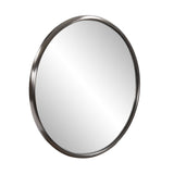 20' Brushed Titanium Round Wall Mirror